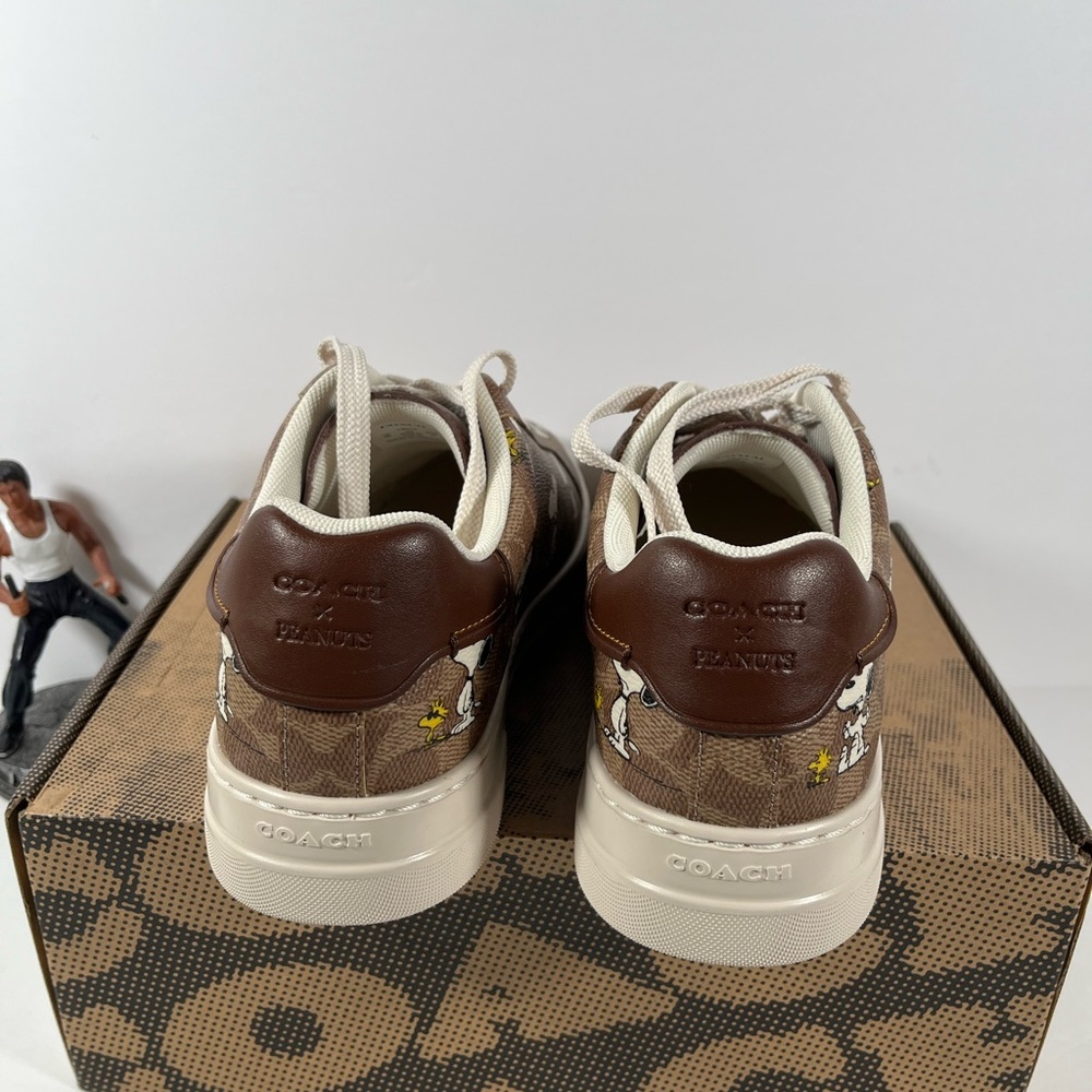 NEW Limited Coach X Peanuts men Sneaker Signature Canvas size 8.5D - Picture 4 of 7